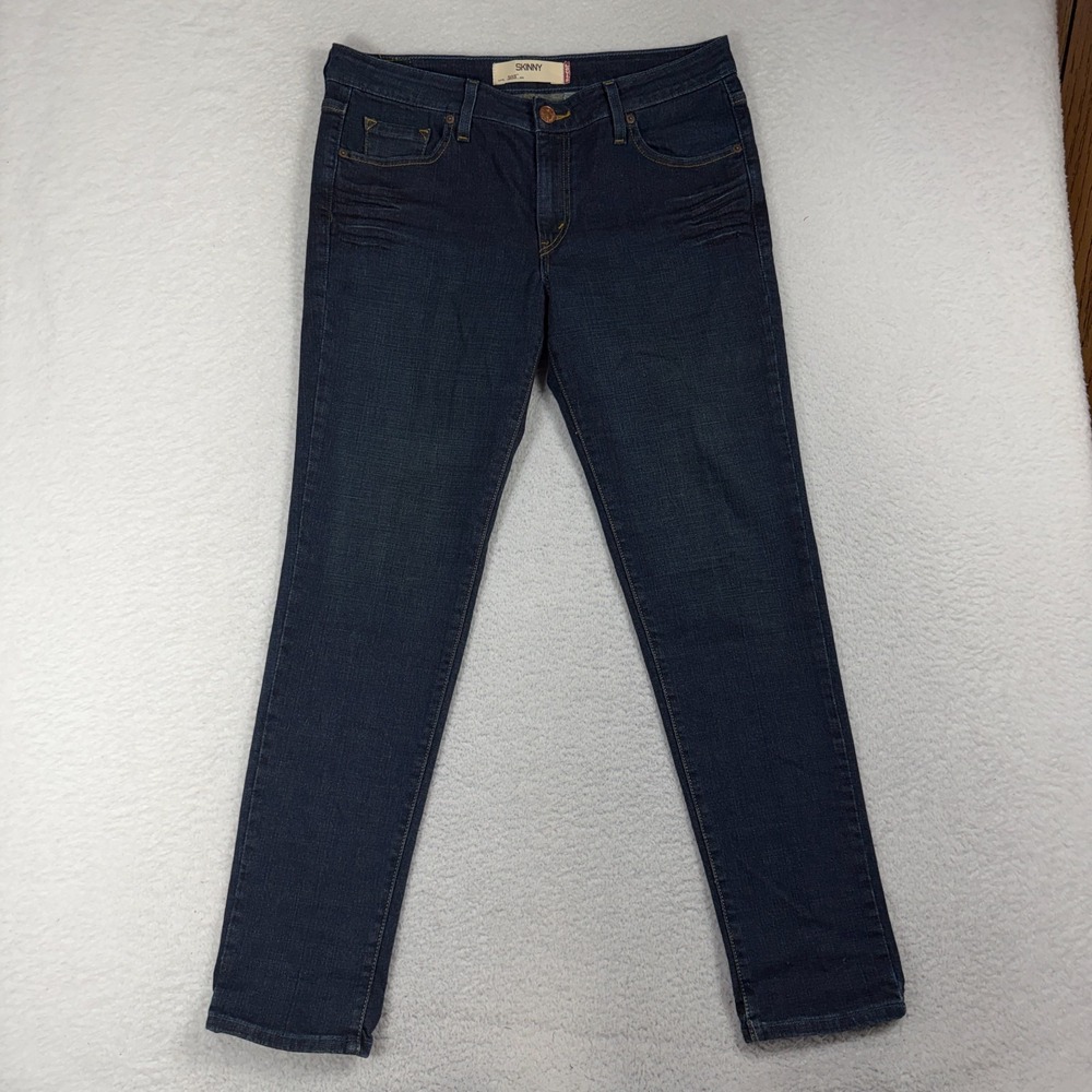 Levi's 503 Y2K Skinny Jeans Women's Blue Denim 11M JR (Fits 35x31) RARE Dark
